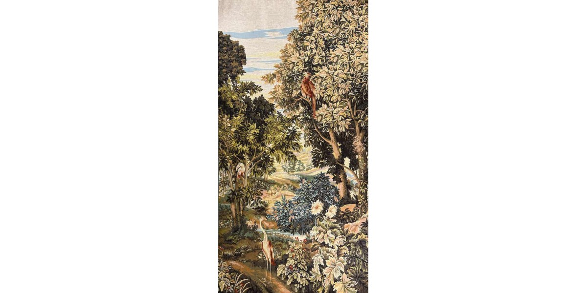 Gobelín Tapisserie Verdure aux Oiseaux